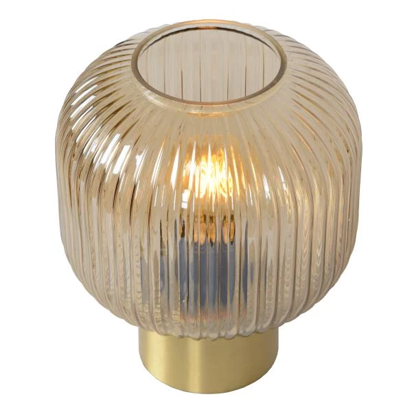 Lucide MALOTO - Lampe de table - Ø 20 cm - 1xE27 - Ambre - détail 1